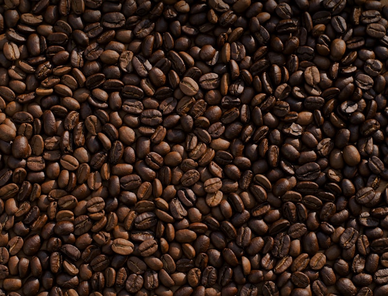 Fresh roasted coffee beans